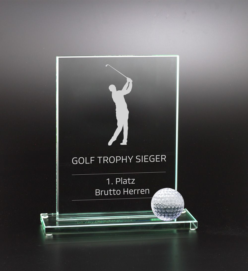 Bild von GOLF-Trophäe Glas Wall BUDGET